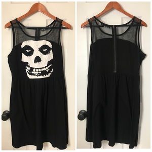 Misfit Mesh Black Dress